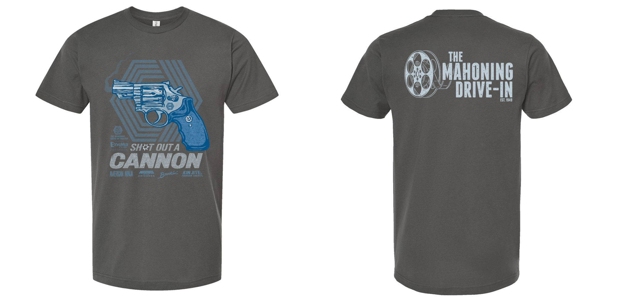 Mahoning Drive-In - Shot Out of A Cannon Event Tee – Merch Bin