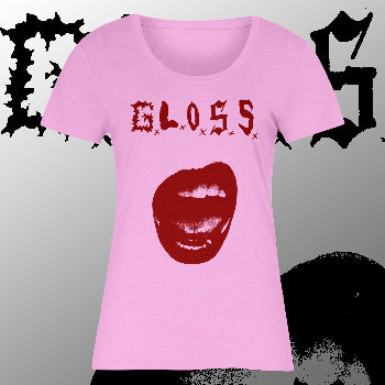 G.L.O.S.S - Lips Pink Tee (Ladies)